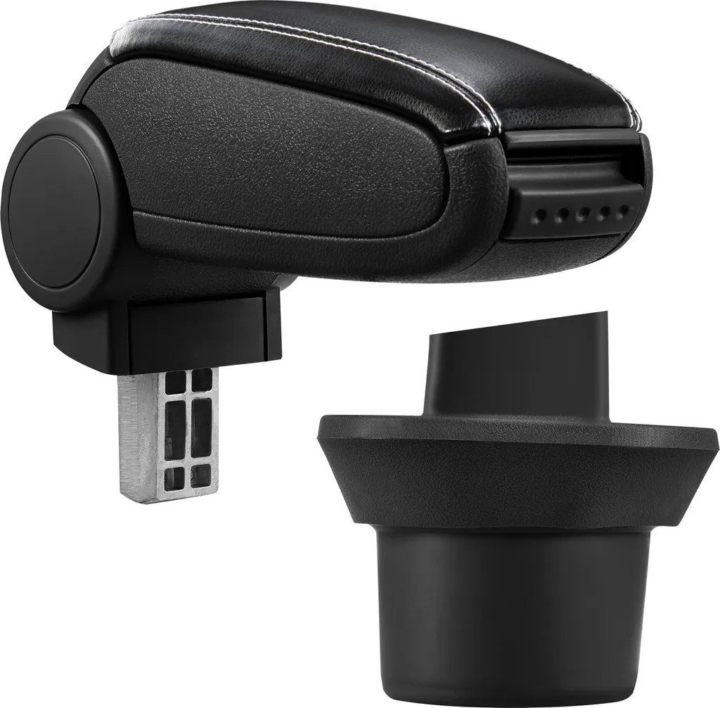 Bracciolo Mini R56 R55 R57 dal 2006: Pelle Nera e Vano Portaoggetti XL