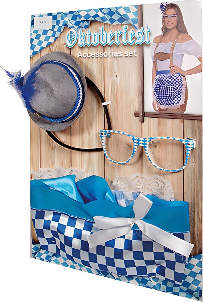Oktober Bierfest Accessoires-Set für Damen mehrfarbig