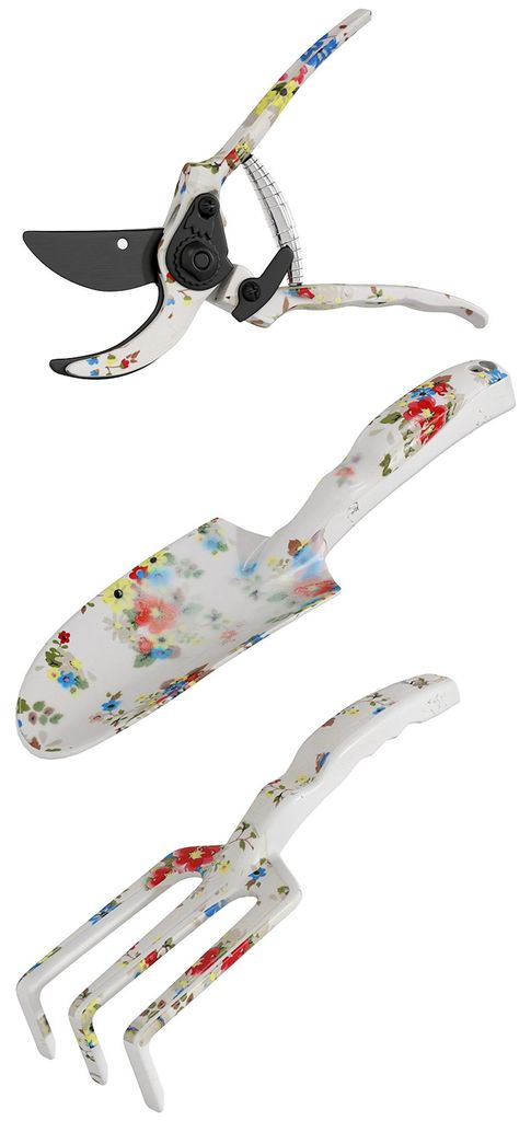 Set di attrezzi da giardino Outsunny, 3 pezzi, in metallo, Immagine del prodotto 