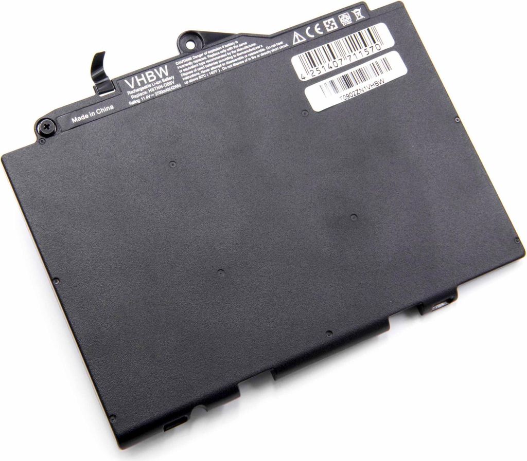 vhbw 1x Akku kompatibel mit HP EliteBook 820 G3 (Y0F12UP), 820 G3 (X7Z74PC), 820 G3 (Y0F44UP) Notebook (3700 mAh, 11,4 V, Li-Polymer)