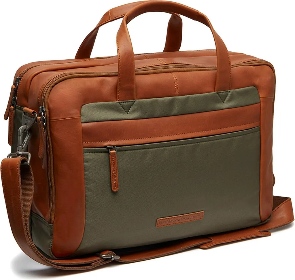 Protégez votre PC avec le sac business Nivano en cuir robuste vert olive