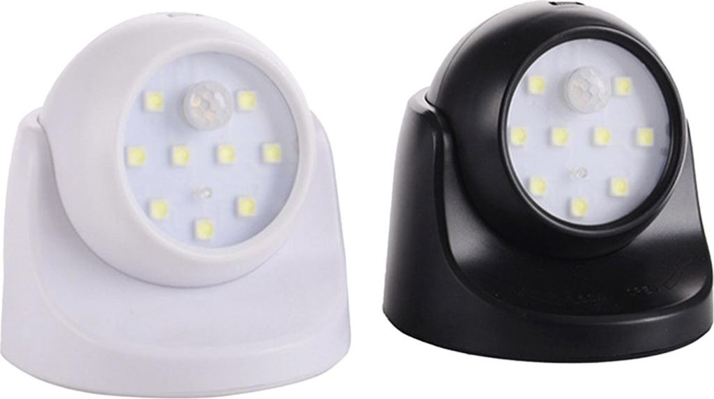 360°-LED-Sicherheitsleuchten mit Batteriebetrieb, Bewegungsmelder für den Innen- und Außenbereich, geeignet für Garten und Terrasse
