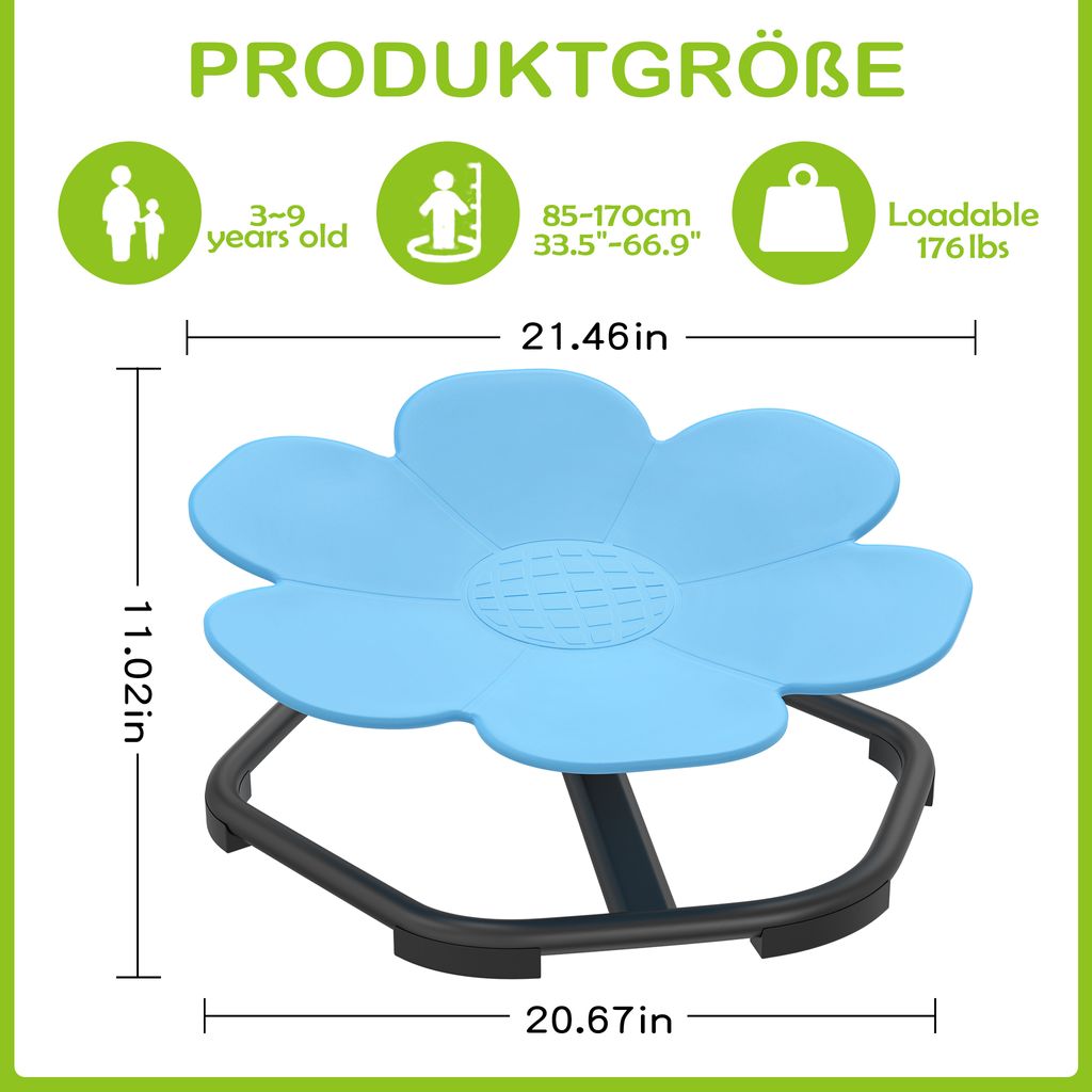 XMTECH dětská otočná židle pro autismus, kolotočová otočná Obrázek produktu 2