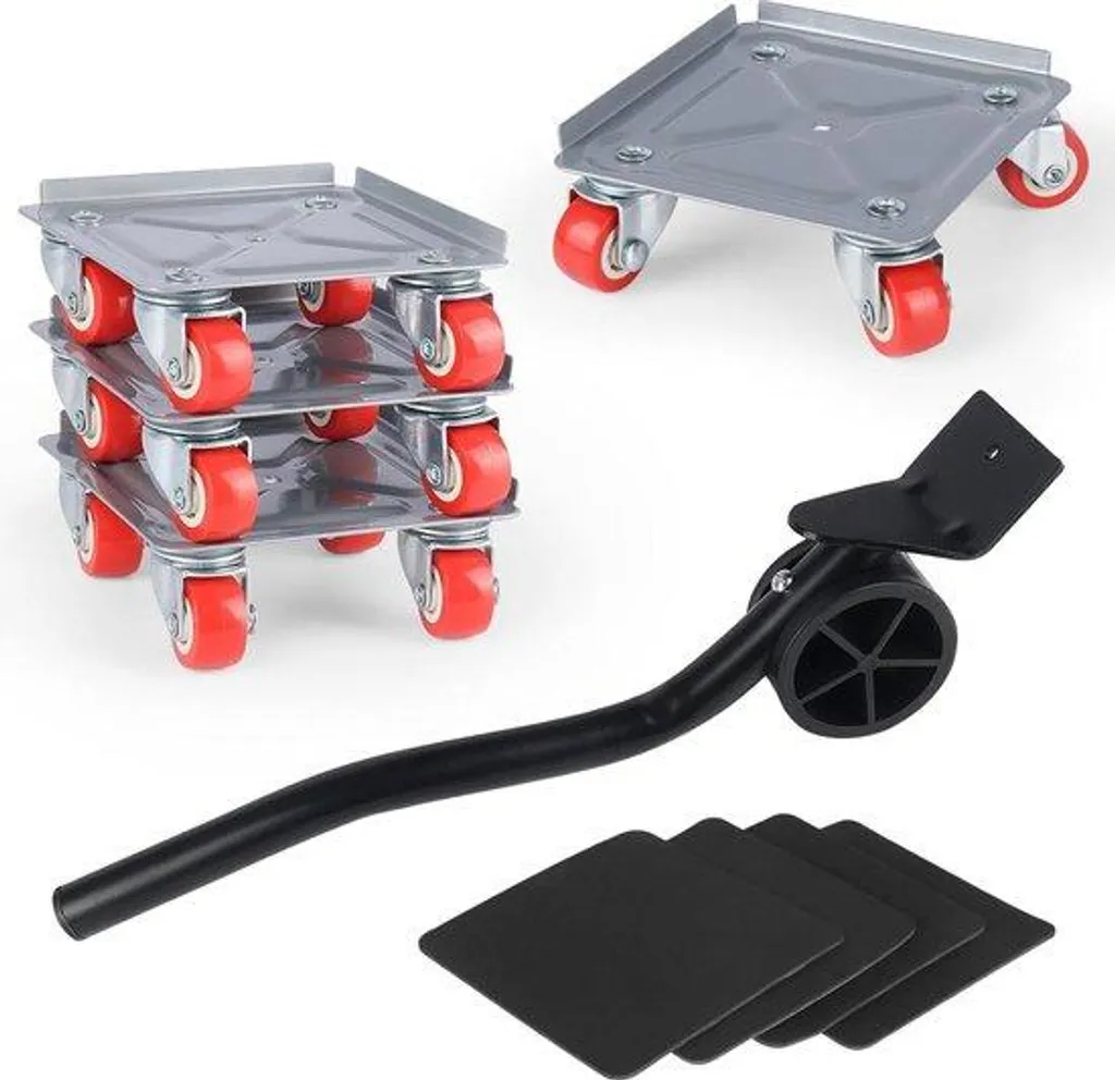 Roues transport meubles robustes 400kg - Système pivotant 360 degrés