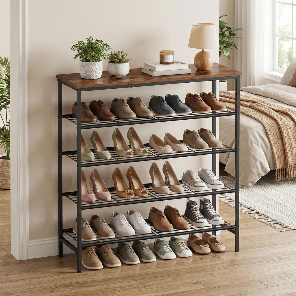 VASAGLE Schuhbank, Schuhaufbewahrung, Schuhregal, Produktbild 