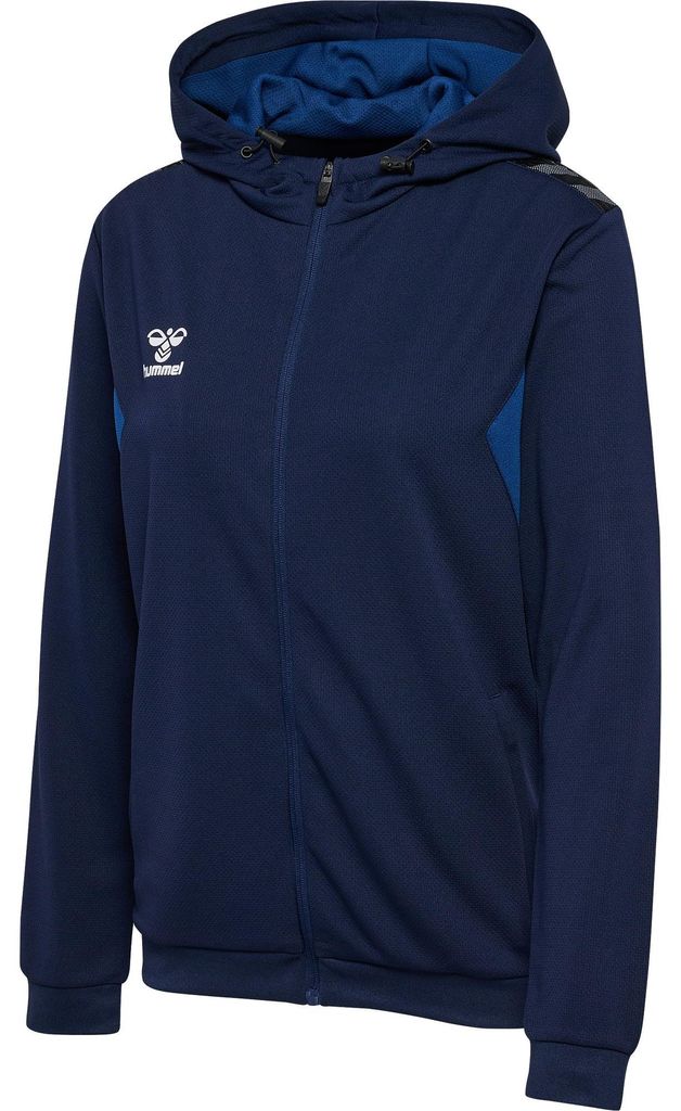 Hummel Authentic PL Zip Kapuzenjacke Damen, blau, XS