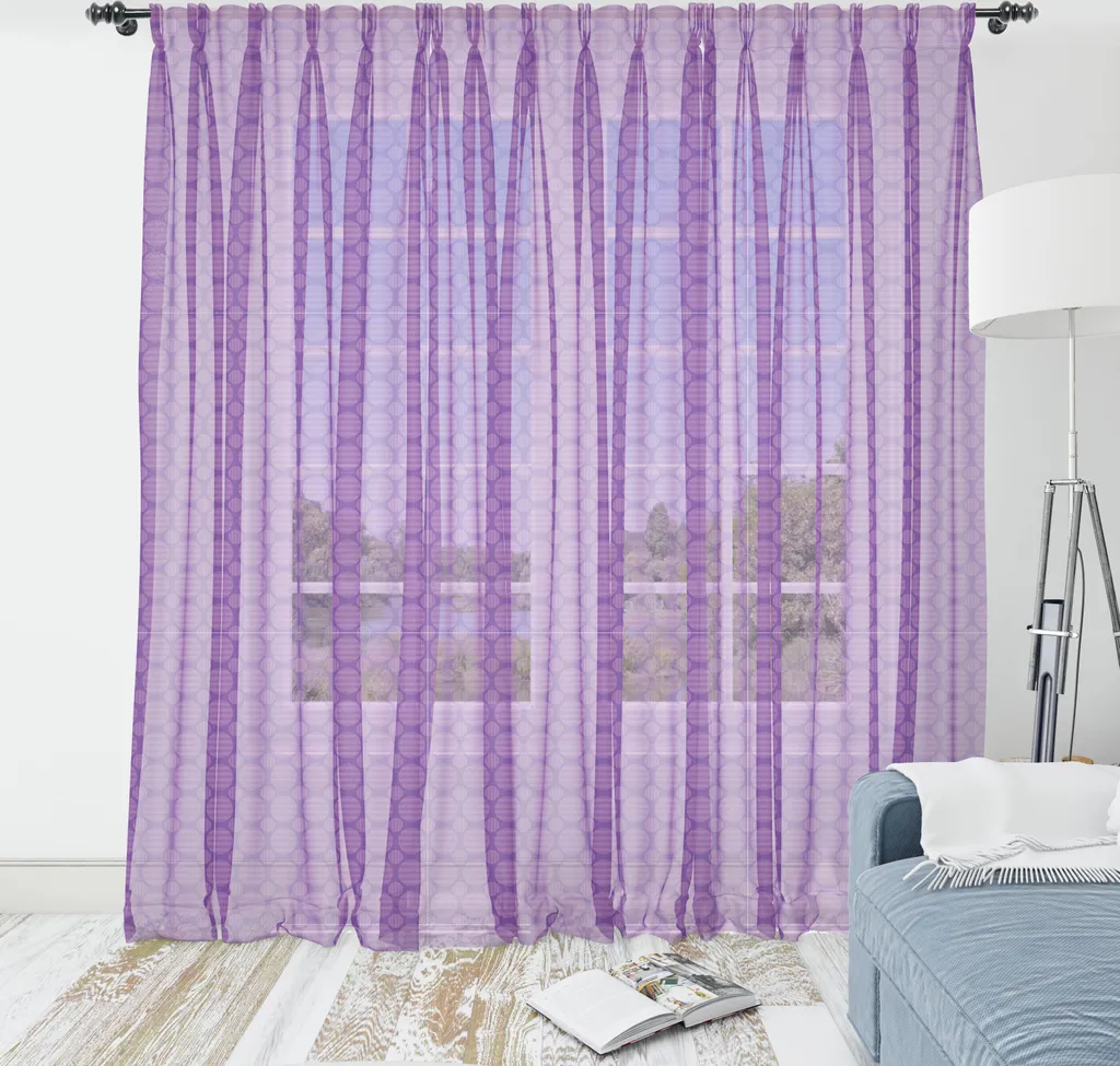 ABAKUHAUS Arazzo Geometrico Viola - Telo Arredo Soggiorno 220x274cm