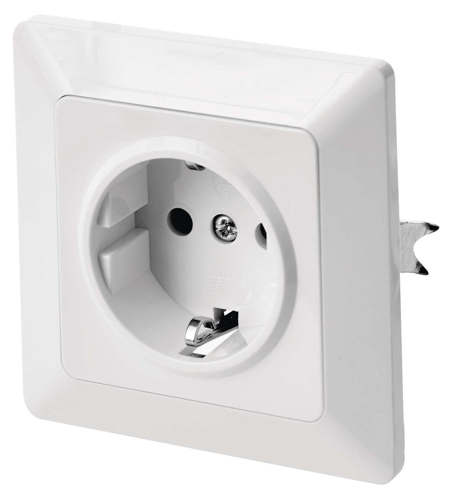 Steckdose SCHUKO, weiss