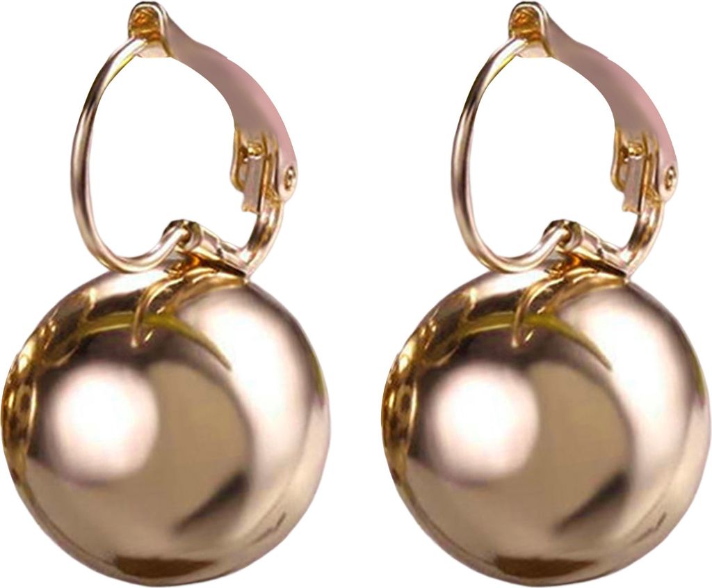 1 Paar Tropfenohrringe, elegant, Vintage, glatt, rund, heller Glanz, dekoratives Geschenk, für Damen, kugelförmiger Anhänger, Creolen, Schmuck f...