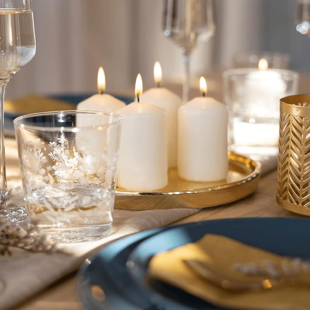 Bougie Qui Ne Coule Pas Horeca Candles - Bougies Colonne - Ivoire - Lot De 8 Bougies Bougie Pilier