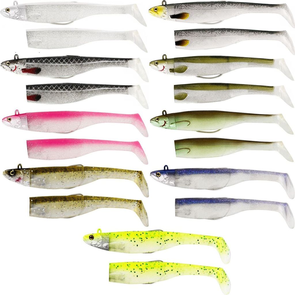 Westin Magic Minnow Jig 13cm 32g - 1 Jigkopf + 2 Gummifische, Farbe:Sparkling Blue