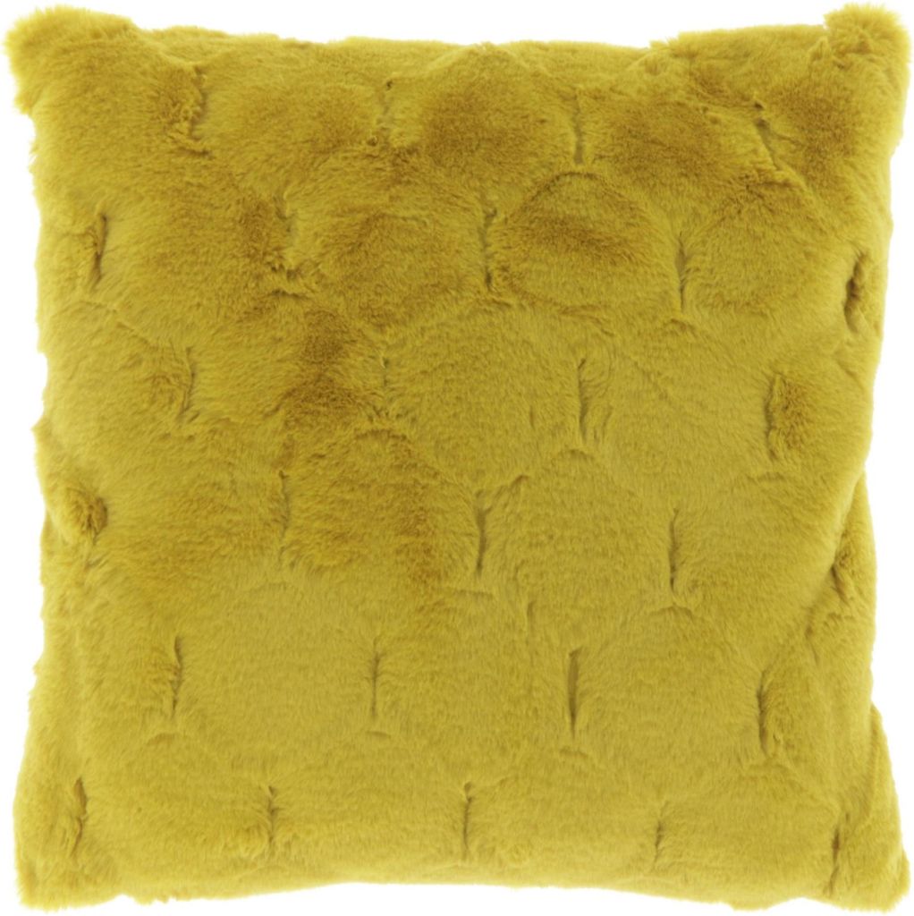 Unique Living | Dekokissen Quincy 45x45cm bambusgelb | Dekokissen Wohnzimmer oder Schlafzimmer
