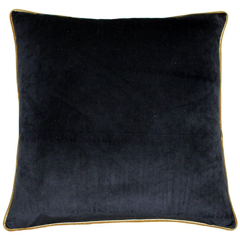 Paoletti Meridian Kissenbezug RV1119 (55cm x 55cm) (Schwarz/Gold)