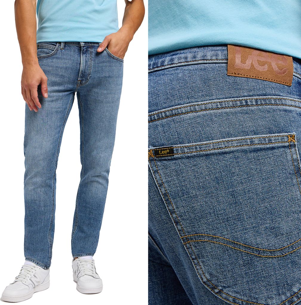 Lee Luke Slim Tapered Country Road Tube Blue Jeans W32 L34