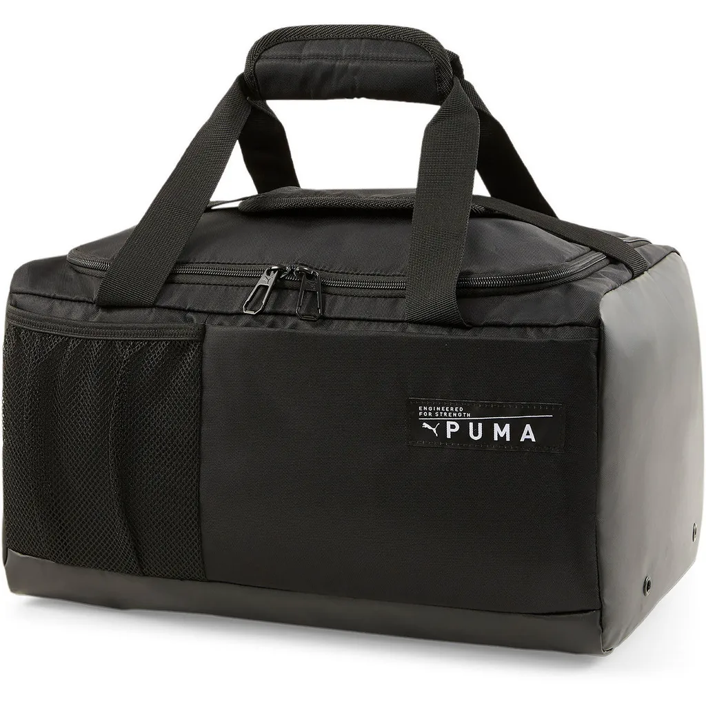 Sac de sport PUMA Black résistant avec bandoulière et poches zippées