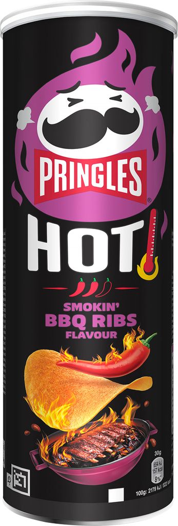 Pringles Hot Smokin BBQ Ribs Stacking Chips Barbecue Zdjęcie produktu 