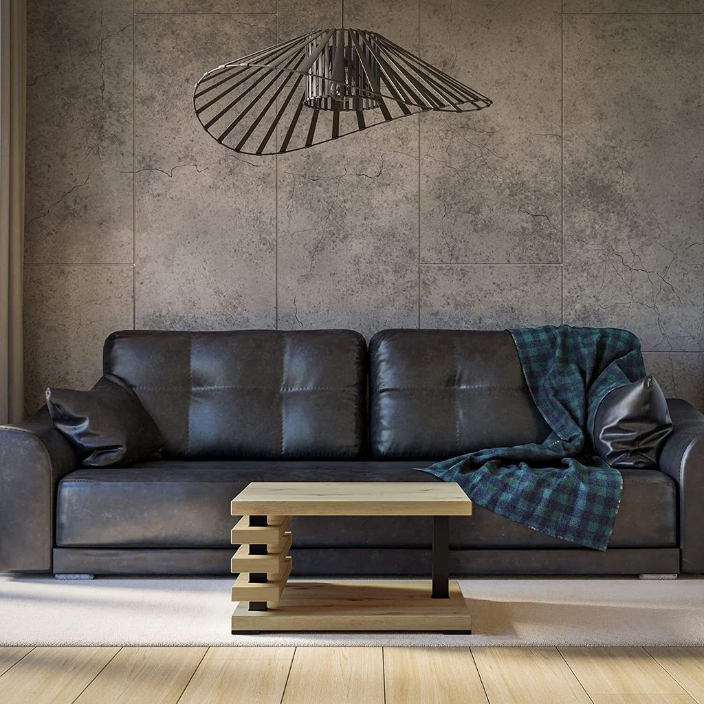 Moderner Couchtisch für Wohnzimmer KOTO Artisan 60x60 Höhe 32 cm | Kaffeetisch, Wohnzimmertisch, Coffee Table, Kleiner Tisch, Sofatisch