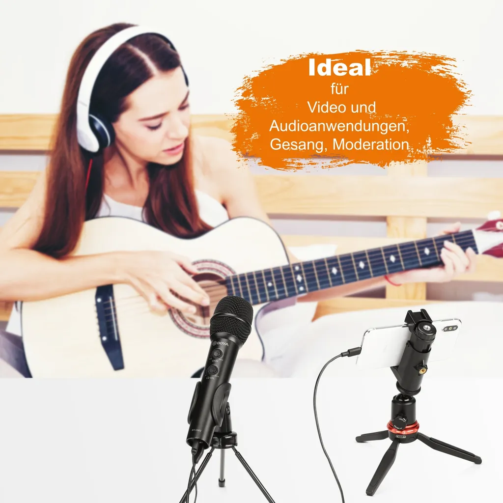 Walimex pro Boya HM2 Microphone à main numérique USB pour smartphone - 4