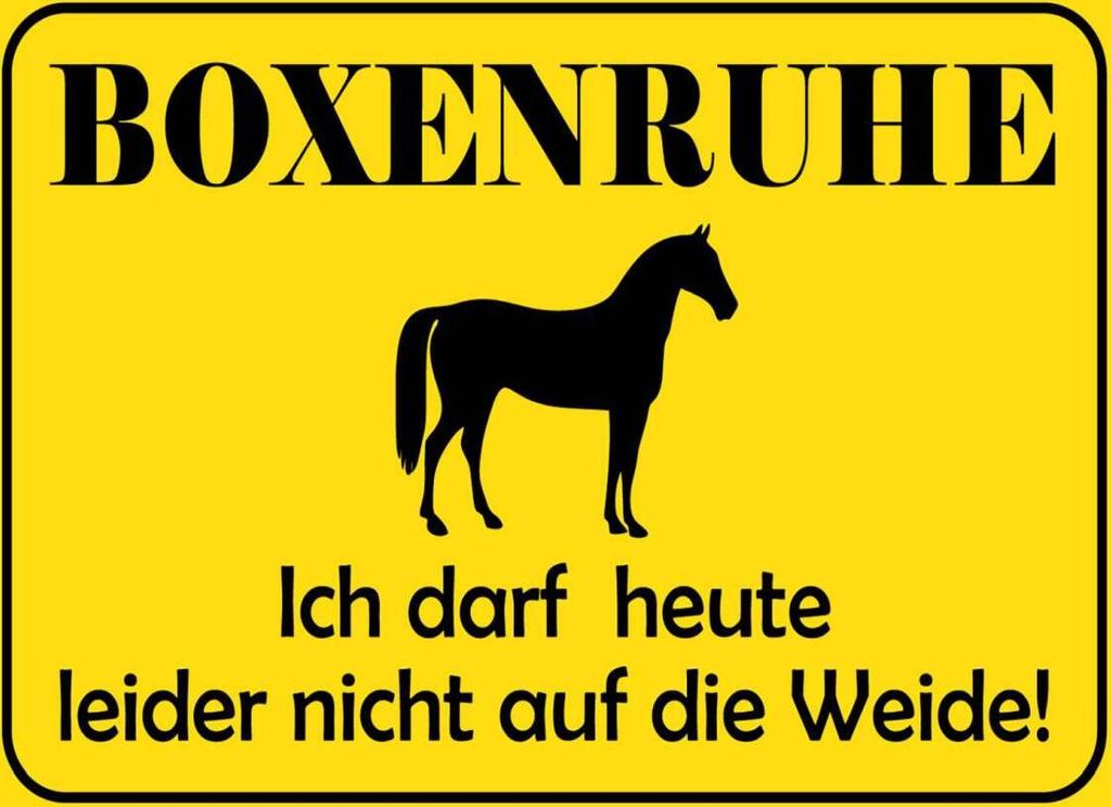 vianmo Holzschild 30x40 cm Boxenruhe nicht auf die Weide Pferd