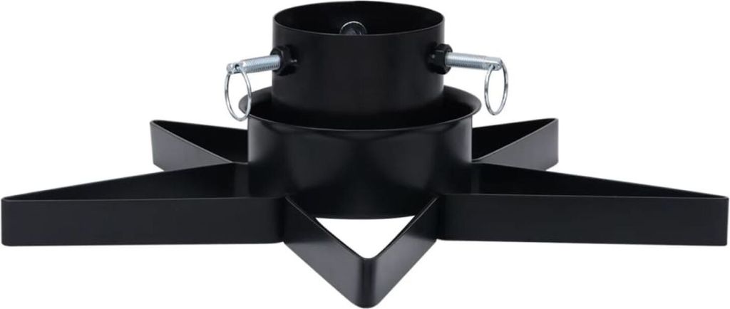 vidaXL Supporto per albero di Natale nero 47x47x13,5 cm Immagine del prodotto 