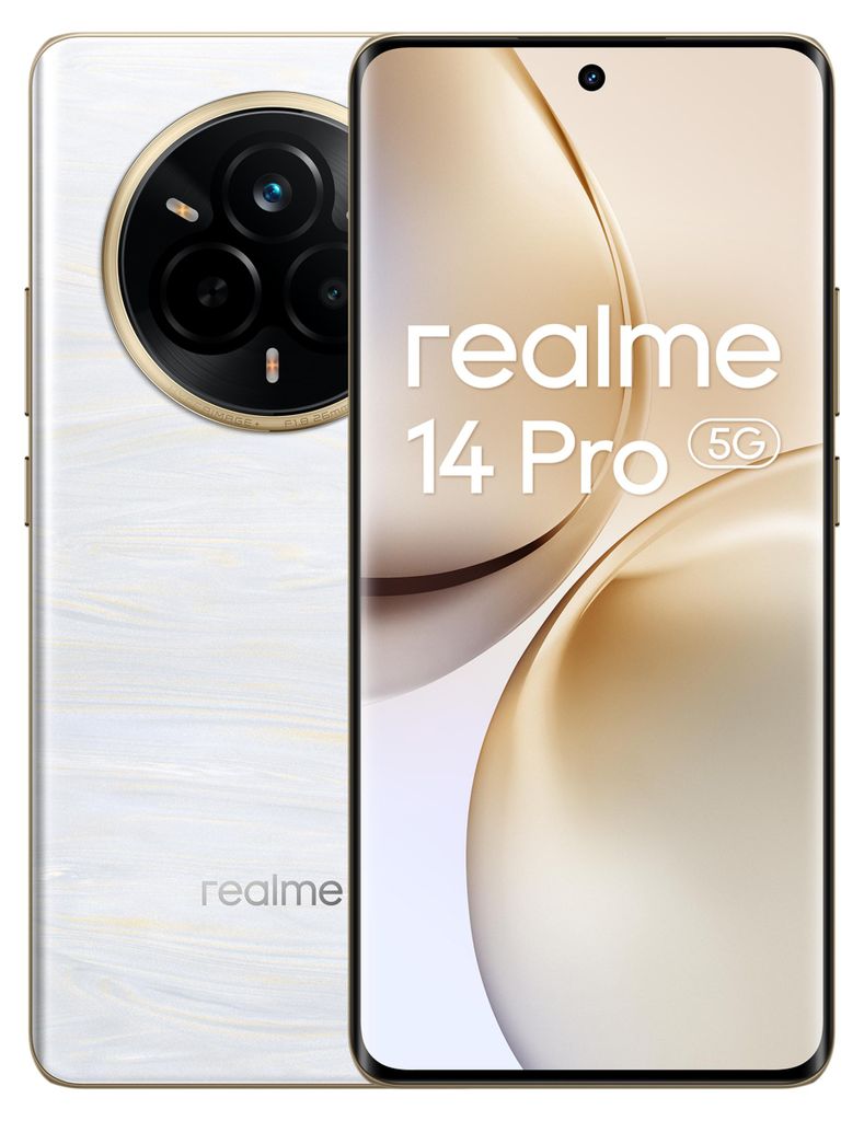 realme 14 Pro 5G Perlweiß 12 Gigabyte 512 Gigabyte Produktbild 