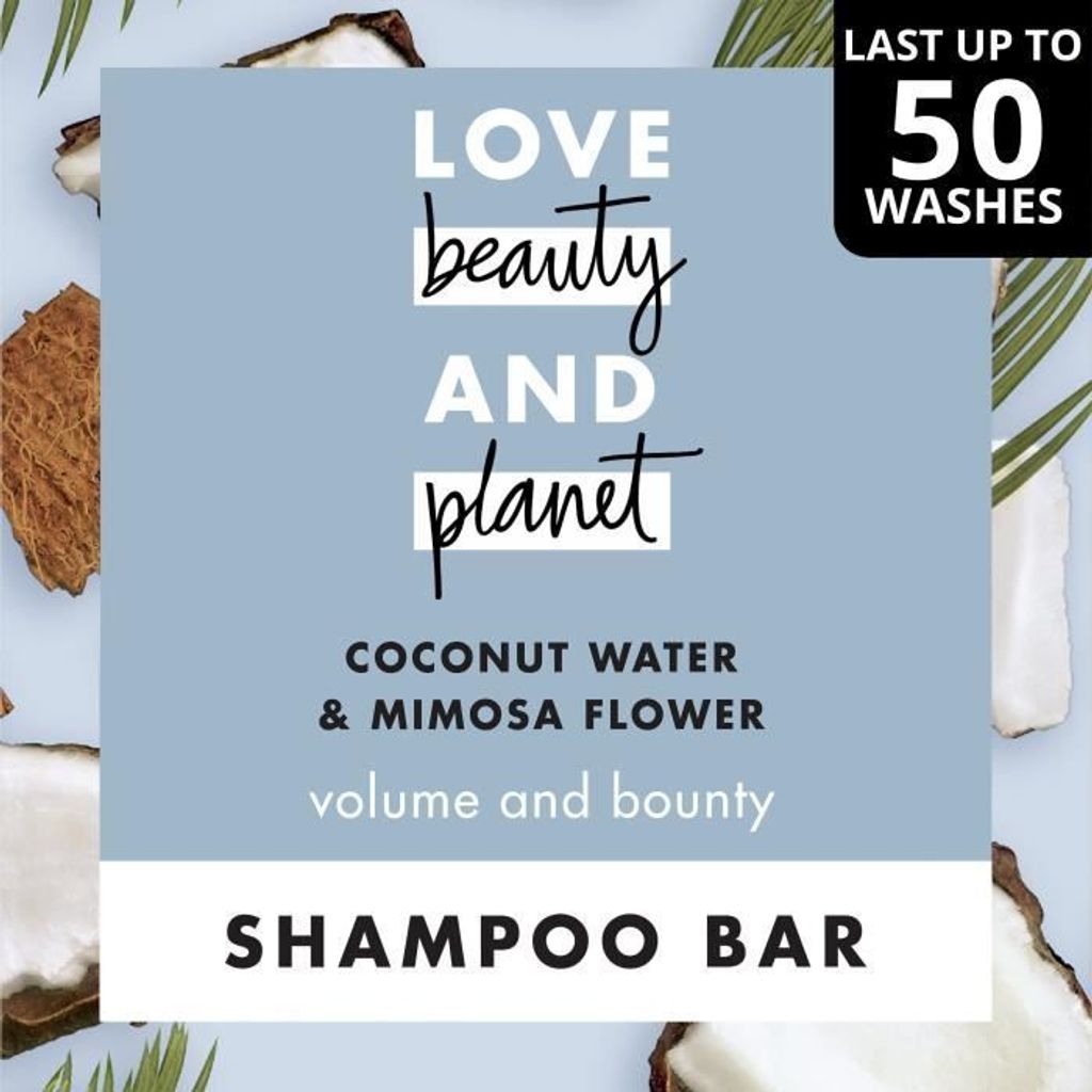 Love Beauty And Planet Muru Muru Butter and Rose Blooming Colour Hydrating and Moisturising Vegan Shampoo Bar 90g