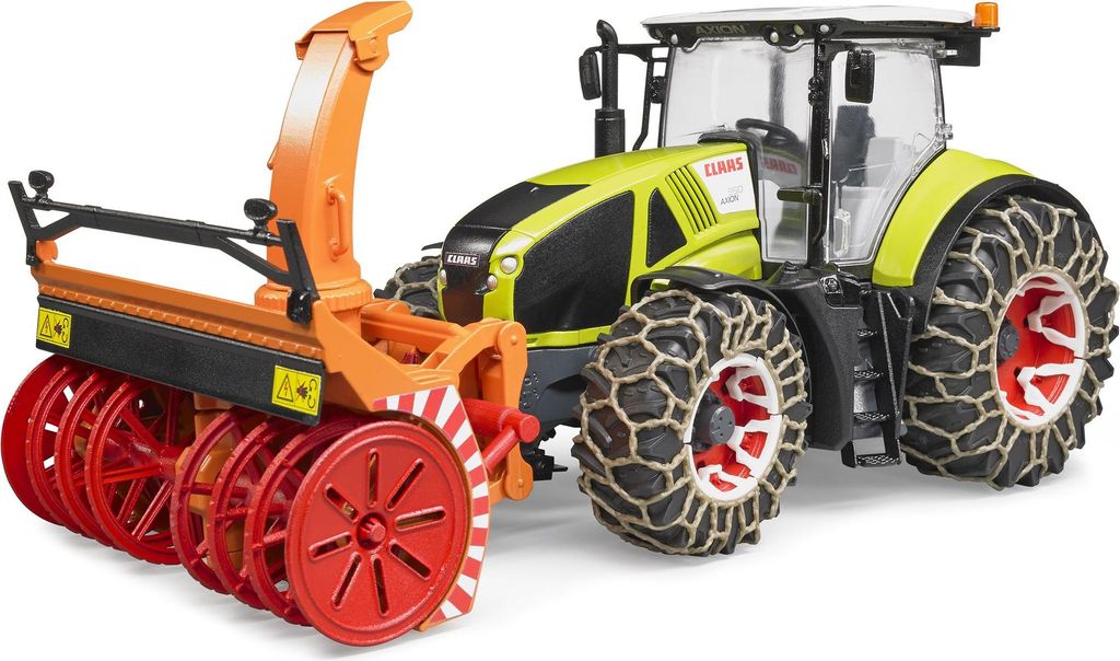 Claas Axion 950 mit Schneeketten und Schneefräse, Produktbild 