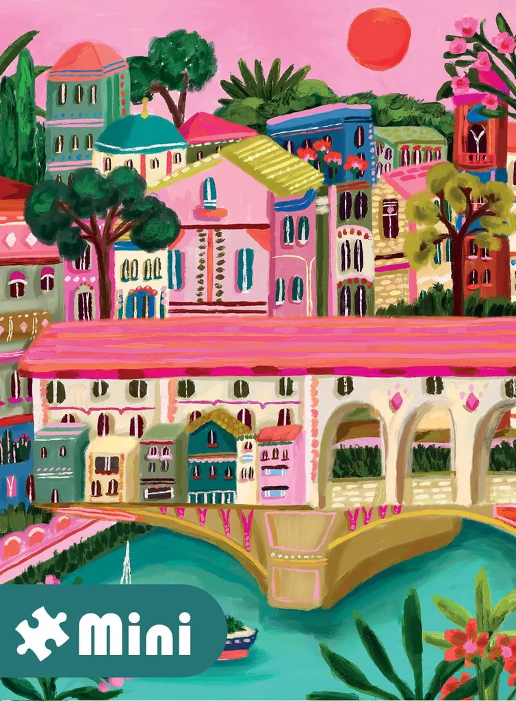 Puzzle de poche 96 pièces Mini Florence : Jeu de patience éducatif chic