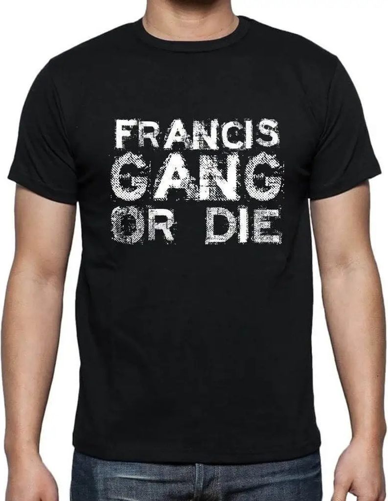 Herren Grafik T-Shirt Francis-Familienbande – Francis Family Gang – Öko-Verantwortlich Vintage Jahrgang Kurzarm Lustige Druck Geburtstag Gesch...
