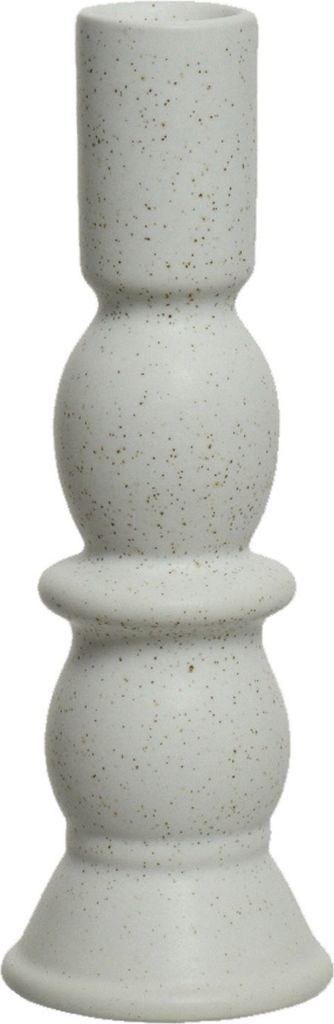 Kerzenständer - Weiß - Porzellan - H 18,5 cm - glasiert