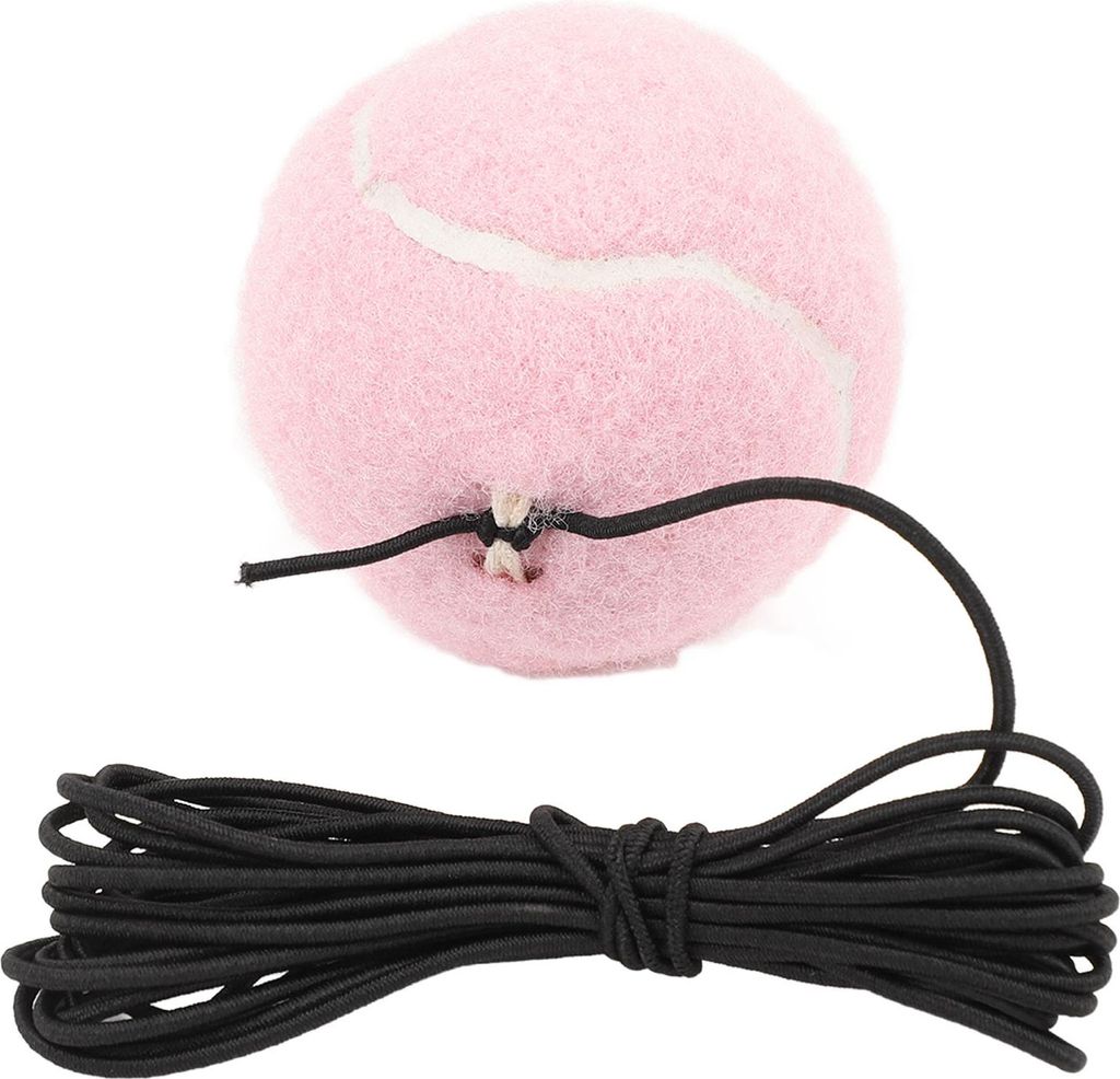 Tennis-Trainingsball mit Saiten-Trainerbällen, Selbstübungs-Sportgerät für Outdoor-Aktivitäten, Rosa