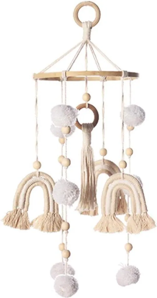 Cadeau de naissance mixte : Boîte à musique pour chambre de bébé 12cm