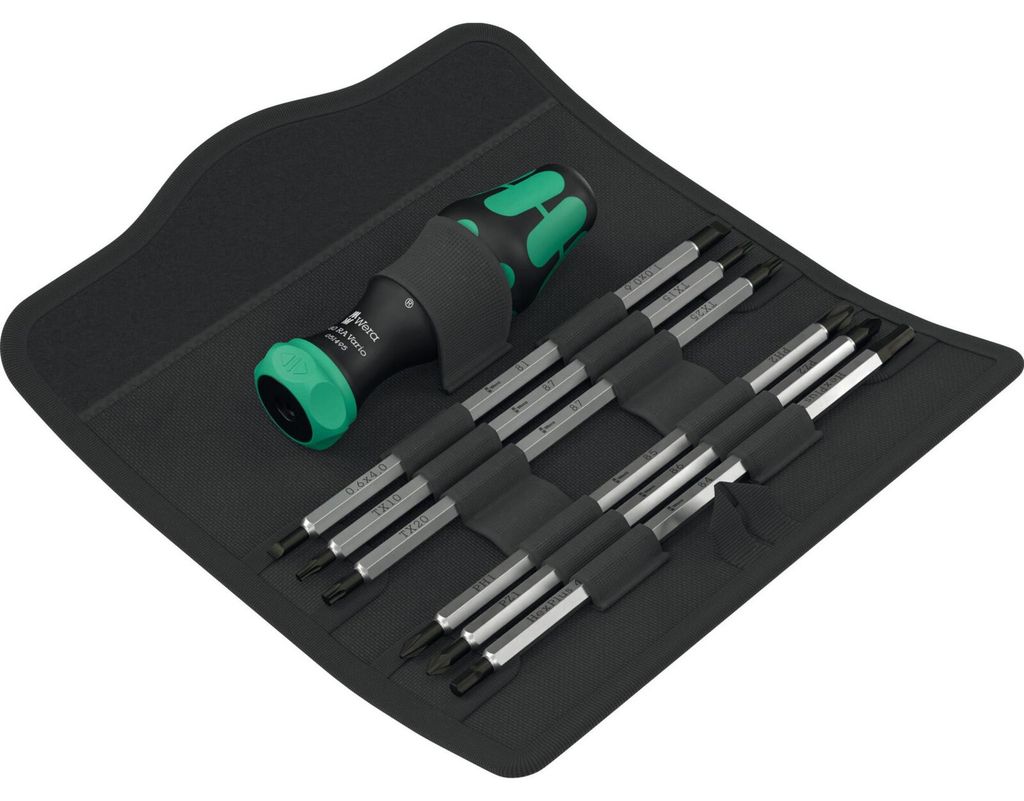 Wera Kraftform Kompakt Vario RA, Bit-Satz, (7-teilig, mit