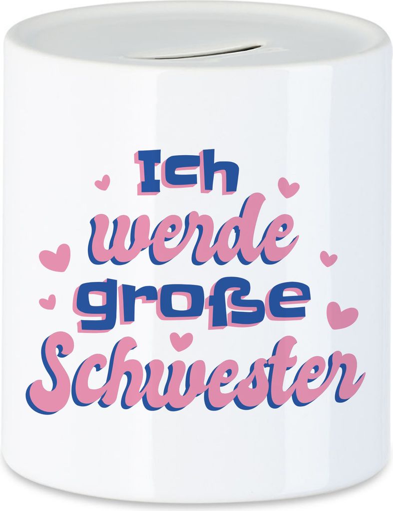 Ich Werde Große Schwester Spardose Süßes Motiv Schwangerschaft Idee Geschenk Baby-News