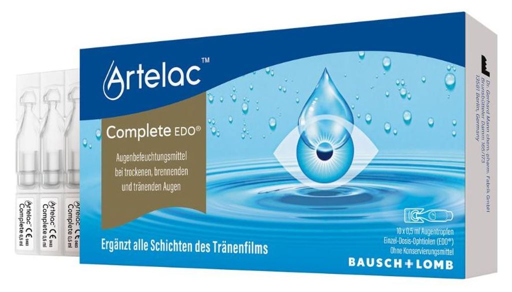 Artelac Complete Edo oční kapky 10X0,5 ml Obrázek produktu 