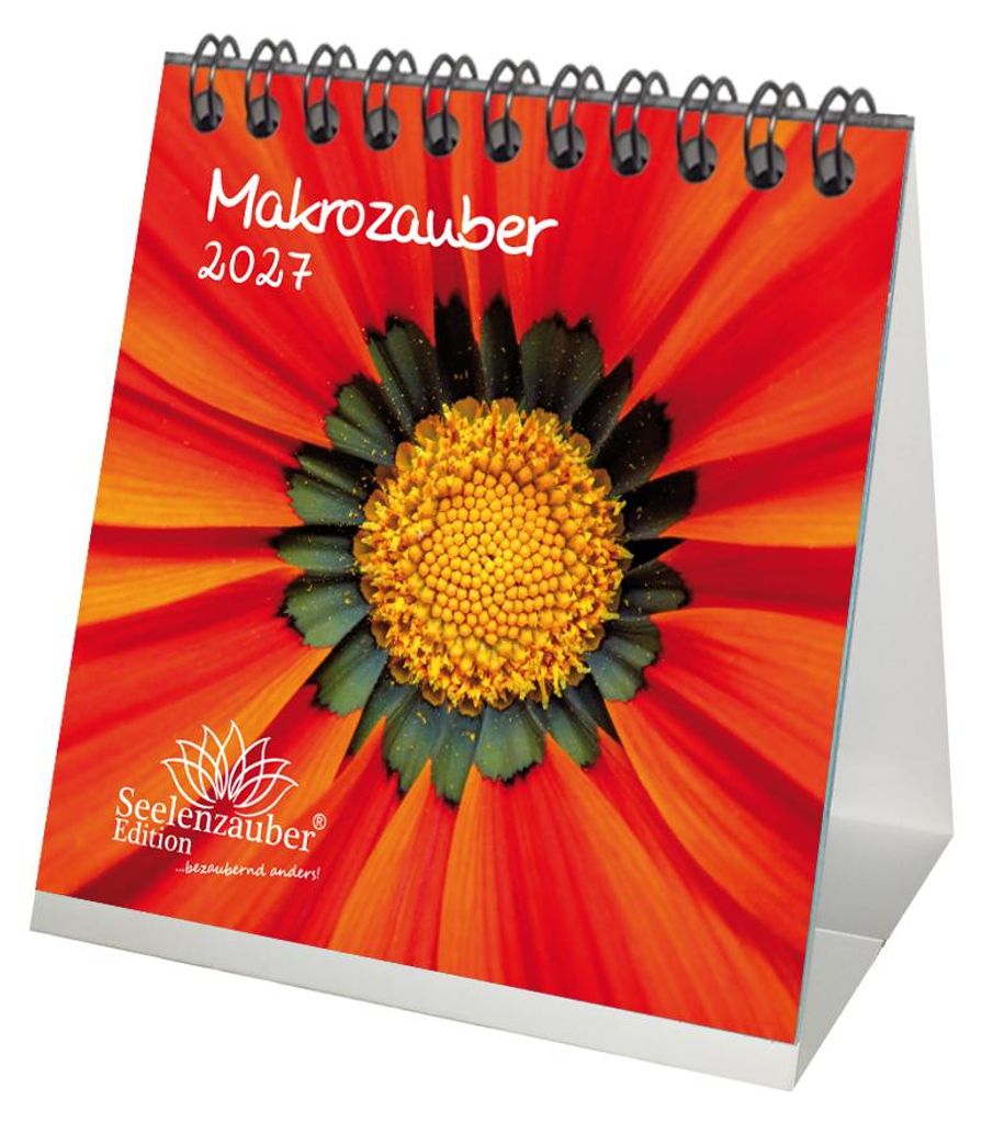 Makrozauber Tischkalender 10x10cm für 2027 Makro Foto Details - Seelenzauber
