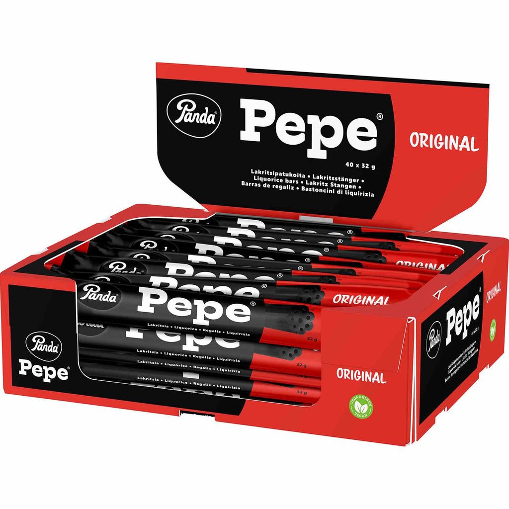 Panda Pepe Original Liquorice Bar 40x32g Produktbild 