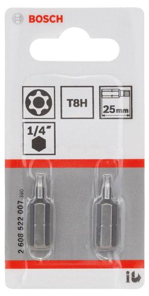 T8H Security-Torx®-Schrauberbit Extra-Hart, 2 Stk. Produktbild 