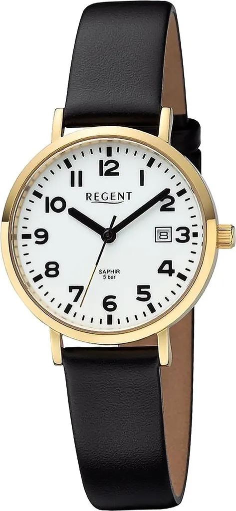 Regent Orologio da Polso Donna Pelle Nera D2URBA791 - Look Minimal