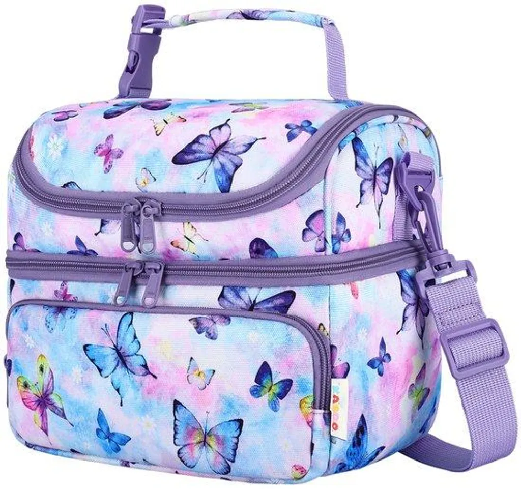 Lunch bag isotherme enfant 7,5 L double compartiment pour école