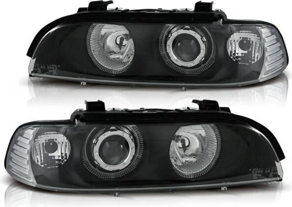 Reflektory Angel Eyes do BMW serii 5 E39 rok 95-00 czarne Zdjęcie produktu 