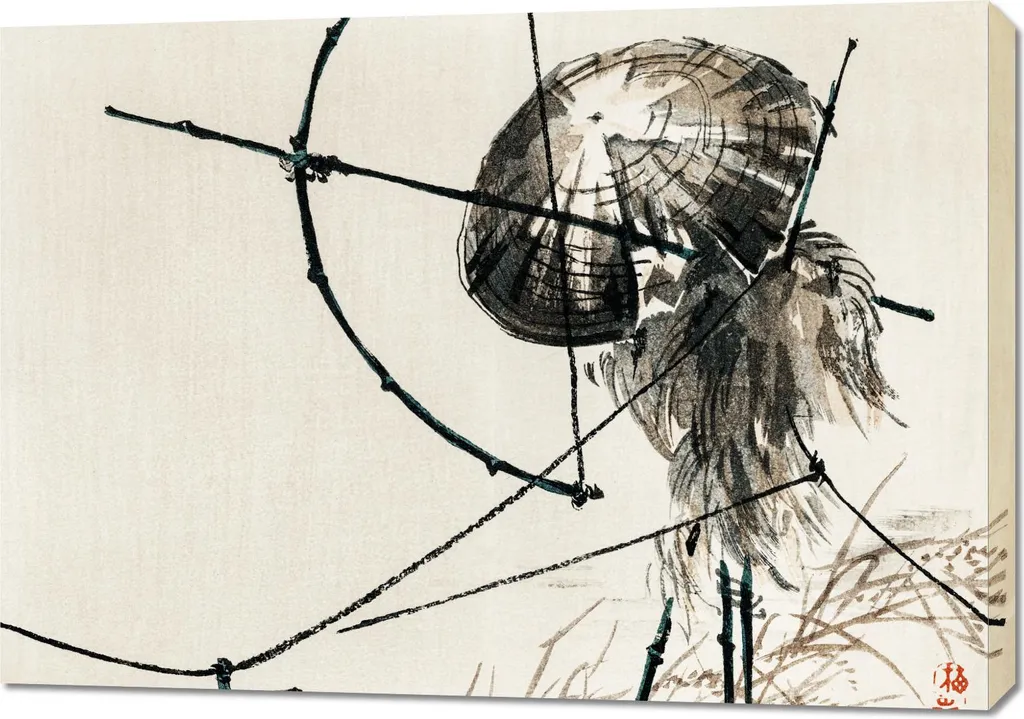 Quadro Zen Archer Kōno Bairei | Arredo Salone Vintage 100x70