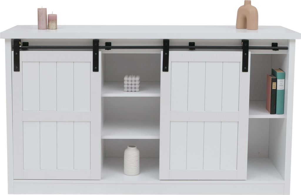 Sideboard MCW-K75, Highboard Regal Schrank Schiebetüre 7 Produktbild 