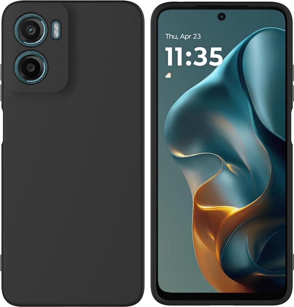 Silikon TPU Hülle für Motorola Moto G06 4G Schutz Cover Flexibel Dünn Schwarz