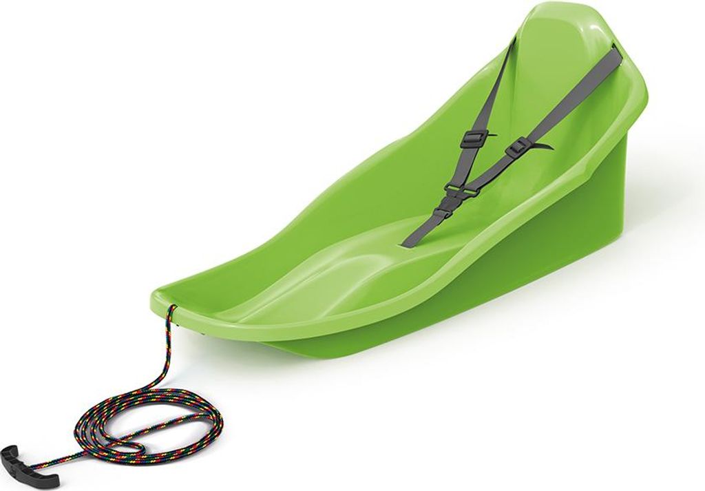 Mini luge en plastique "Topo" - luge verte pour enfants Image du produit 