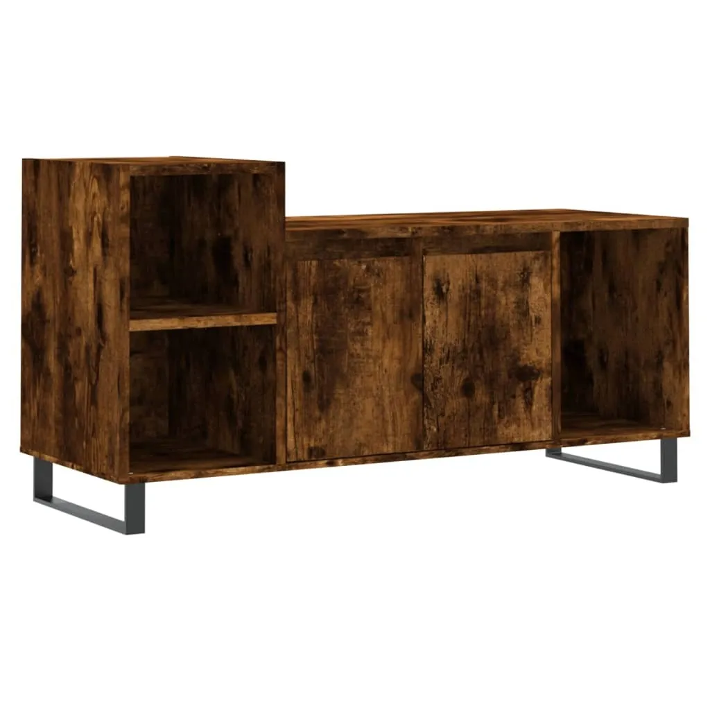 Porta TV Rovere Fumo 100cm Legno Multistrato | Design Minimal SYFAX™