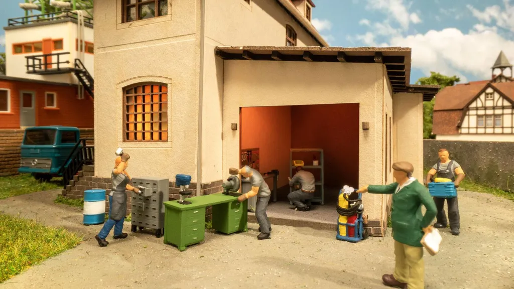 Lot de Figurines de Modélisme Ferroviaire Thème Atelier HO NOCH 16250