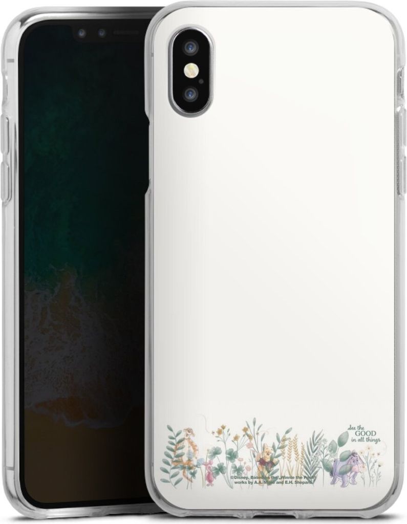 DeinDesign Handyhülle für Apple iPhone Xs Silikon Hülle Case Smartphone Schutzhülle Disney Winnie Puuh Eukalyptus
