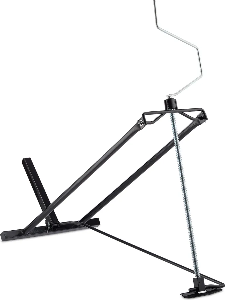 Nettoyez votre tondeuse sans effort avec ce lève-autoportée noir stable
