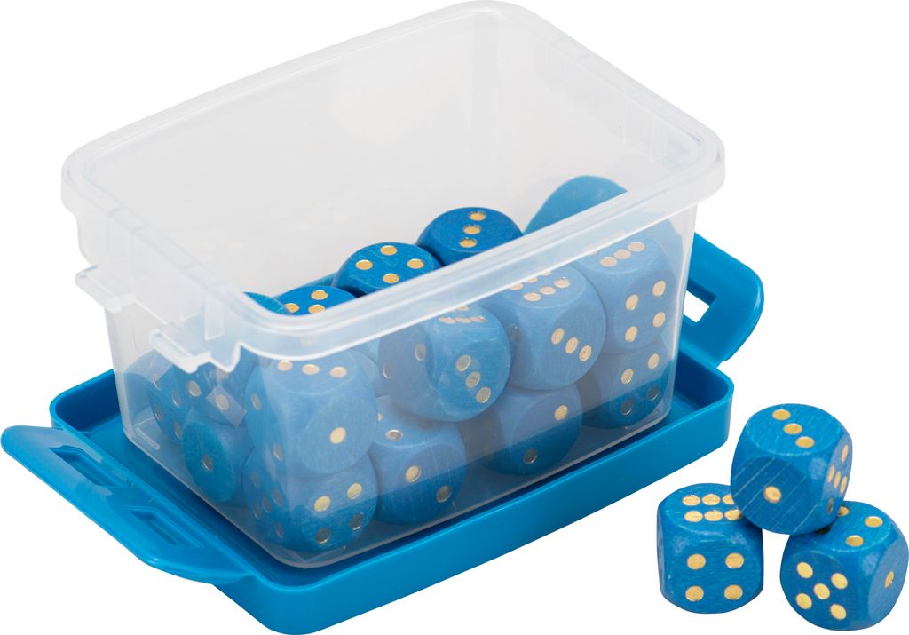 Betzold Augenwürfel Sets, Farbe: blau, Box zur Aufbewahrung: Ja, Größe: 18 mm, Setgröße: 20 Stück